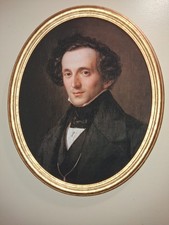 Felix Mendelssohn Portrait Framed 22x 19
