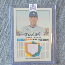 2026 Topps Heritage Clubhouse Collection Relic Freddie Freeman #CCR-FF Dodgers
