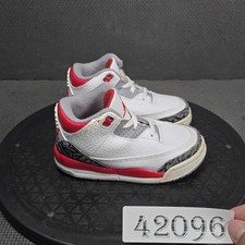 Jordan Air Jordan Shoes Kids Size 7C White Red Leather Sneakers DM0968-160