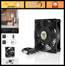 High-Speed 120mm Muffin Fan 115V/120V for DIY Cooling  Ventilation Projects