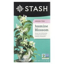 Green Tea, Jasmine Blossom, 20 Tea Bags, 1.3 ...