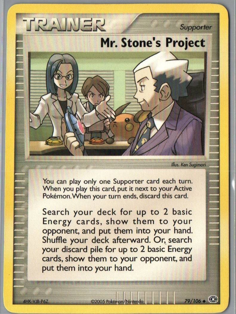 Mr. Stone's Project 79/106 Uncommon Emerald Pokemon Moderately Played