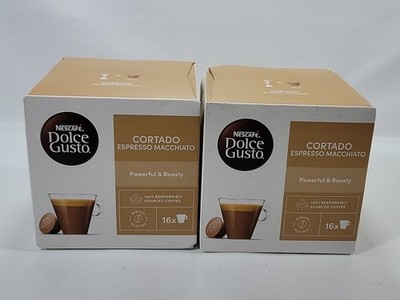 2x 16 Nescafé Dolce Gusto Cortado Kaffee Kapseln - 32 Count | Exp 11/30/2025