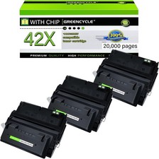 3 Pack HP 42X Q5942X Toner LaserJet 4250 4350 High Yield