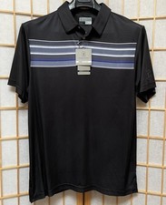 PGA Tour Pro Series Men s Polo Golf Shirt Large NWT Moisture Wicking Striped 68