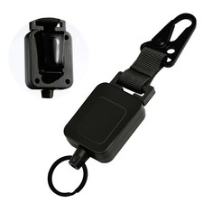 Retractable Keychain Heavy Duty Carabiner Badge Holder with Belt Clip,Tactica...