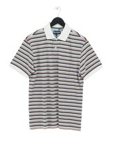 Image of Barbour Men's Polo L Multi Striped 100% Cotton Basic New with tags