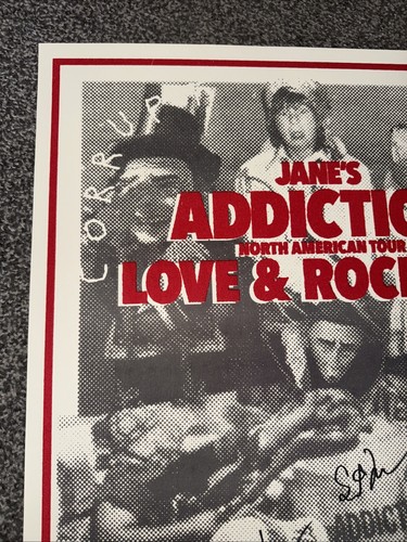 Jane's Addiction Autographed 2024 Original Tour Poster with Love and Rockets - Picture 4 of 5