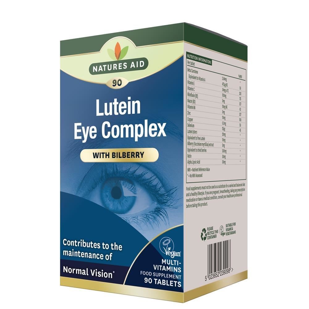 Natures Aid Lutein Eye Health Complex, Vitamin A, B2 & Zinc 90 Tablets x2 Bundle - Image 8