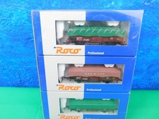 F05 Roco 1:87 H0 Güterwagen Set 44199 SBB Hochbord mit Plane 3tlg AC KKK OVP TOP