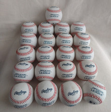 Lot of 21 Mostly New Rawlings 12U Game Play Leather Official Baseballs 5 oz. 9”