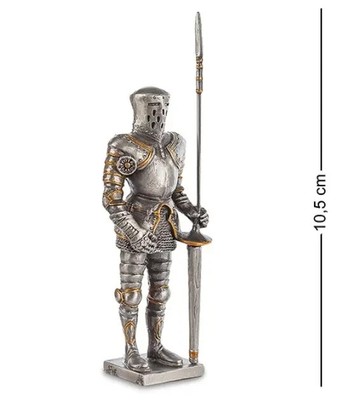 Pewter figurine ''Knight with a spear'' Veronese WS-807 .3,9 in. Free shipping