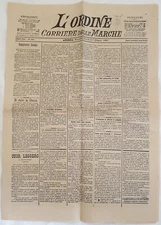 The Order Courier Of The Marches 9 10 June 1900 Construction Hospital Ancona