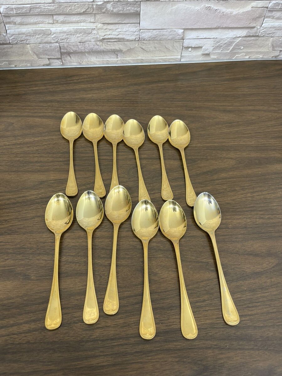 SBS Solingen Germany 23/24K Gold Plated Flatware Set 68 SBS Solingen Germany 23/24K Gold Plated Flatware Set 68