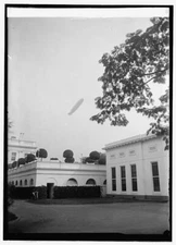 8" x 10" Photo U.S.S. Shanandoah flying over White House, [Washington, D.C.]