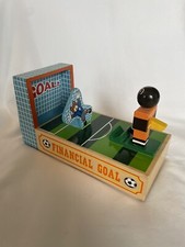 Melissa  Doug Financial Goal Wooden Soccer Coin Piggy Bank NEVER USED