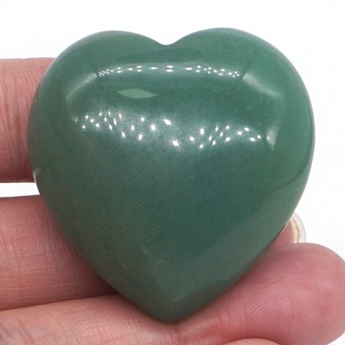 1.5" Love Heart Shape Stone Crystal Carving Palm Stone Reiki Healing Gift Decor - Picture 8 of 101
