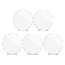 Modern Acrylic Table Numbers Set 5 Cards and 5 Stands for Parties and