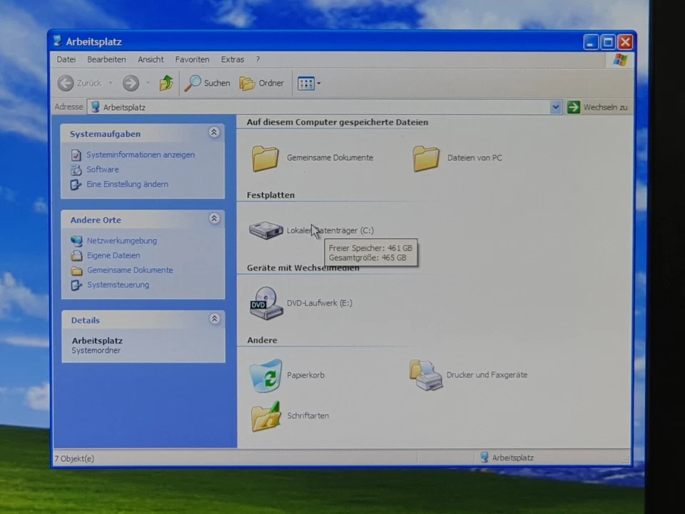 🎯 Fujitsu Windows XP Gamer PC i5 HD Quad 500GB 4GB LPT COM DVD Spiel Computer - Bild 4 von 4
