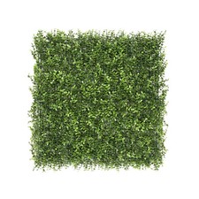 20"x20" Artificial Grass Wall Hedge Decor Privacy Fence Panel, Olivia Buxus