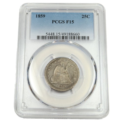 1859 Seated Quarter WZ82 | eBay