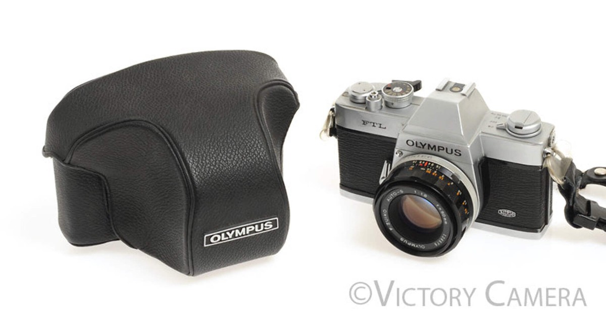 Olympus FTL 35mm SLR M42 Film Camera w/ 50mm f1.8 Lens