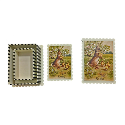 Trinket Boxes Vintage Look A Joyful Easter Decorative Keepsake Set of 2 Boxes