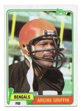 1981 Topps Football Card #38 ARCHIE GRIFFIN