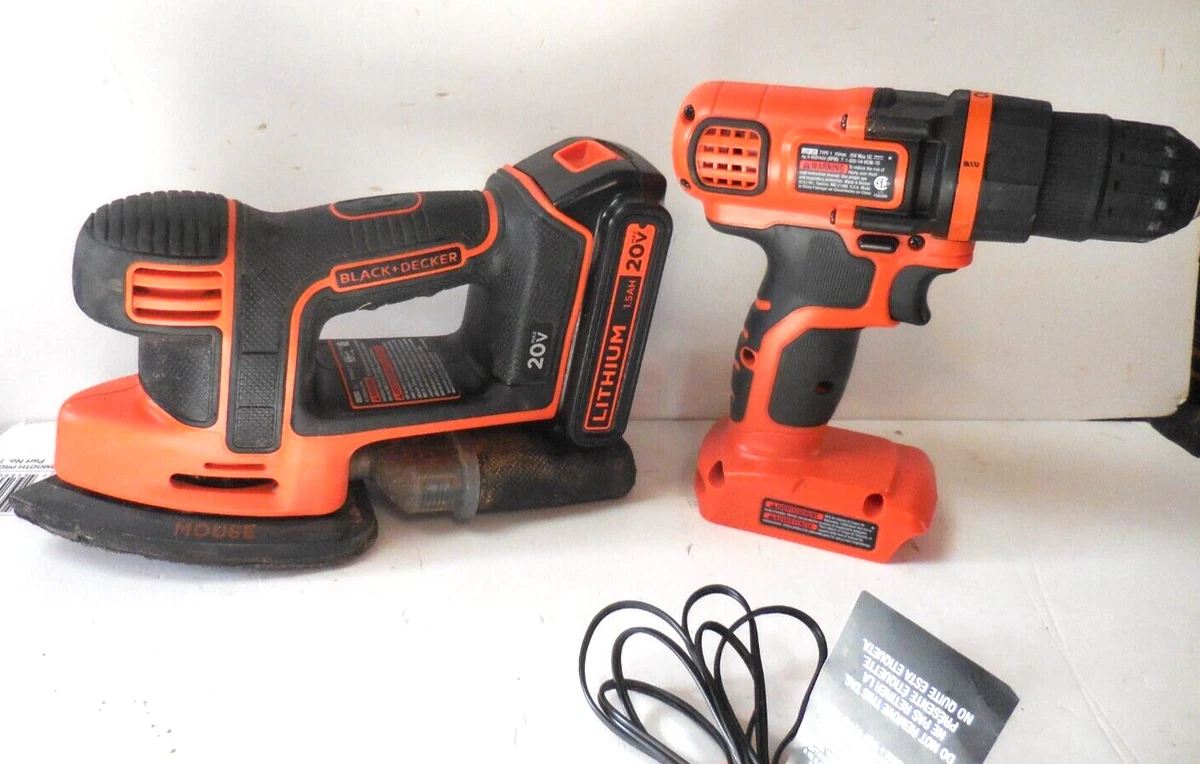 BLACK+DECKER 20V MAX* Mouse Sander, Tool Only (BDCMS20B) 