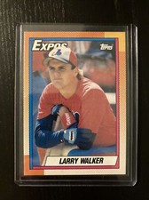 1990 Topps Larry Walker RC Montreal Expos Rookie Card #757