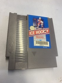 Juego Nes de Hockey sobre Hielo Nintendo Probado Aut&eacute;ntico Caja CIB Manual Caja Da&ntilde;ada