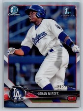 2018 Bowman #BCP19 Johan Mieses Chrome Prospects Refractor #/499