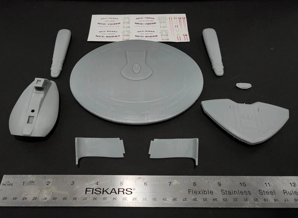 1/2500 scale Nebula Class Starship W/ Decals! Star Trek 3d printed resin model - Image 2 of 4