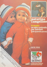 Pubblicità Ritaglio Italia 1978 BAMBOLA SEBINO PATATINA E ANGELINO