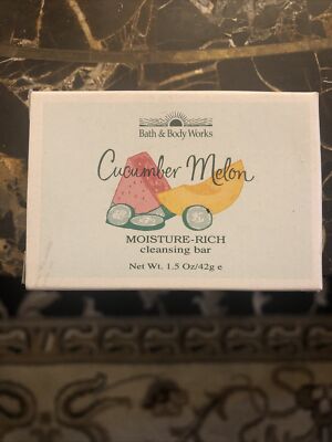 Bath & Body Works Cucumber Melon Moisture Rich Cleansing Bar 1.5 oz NEW