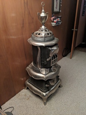 Antique (1870u0026#039;s) Great Western Cast Iron Wood Burning Parlor Stove |  eBay