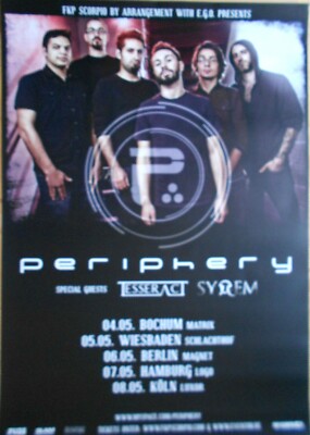 PERIPHERY 2011 TOUR - orig. Concert Poster - Konzert Plakat - DIN A1