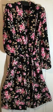 women Gold Coast size 2X soft cozy plush Fleece robe leisure/Lounge robe floral