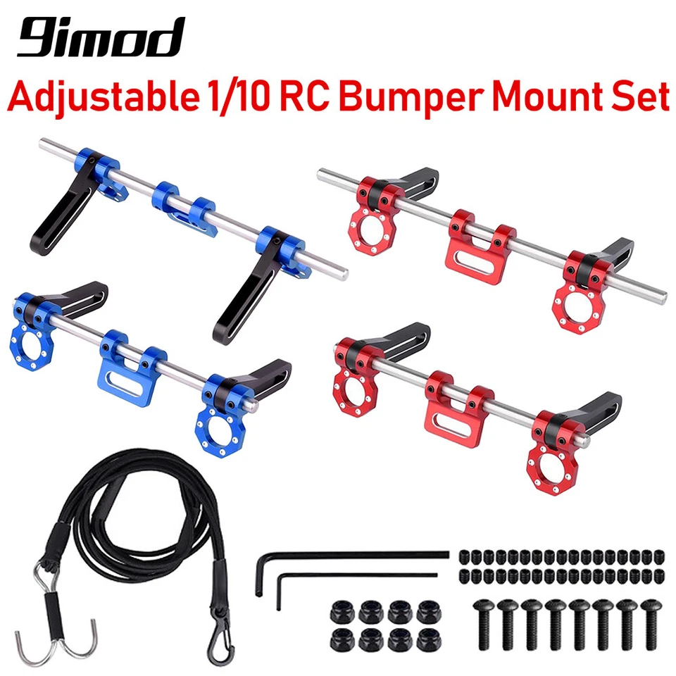 RC Front Rear Bumper Mount Tow Strap for TRX4 TRX6 Axial SCX10 1/10 RC Car - Image 3 of 4