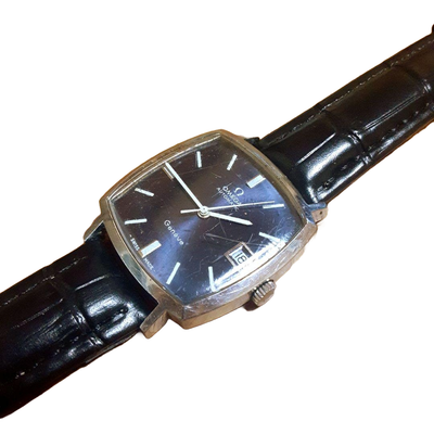 Omega Geneve Diver Scuba Vintage Navy Silver Automatic Mens Watch
