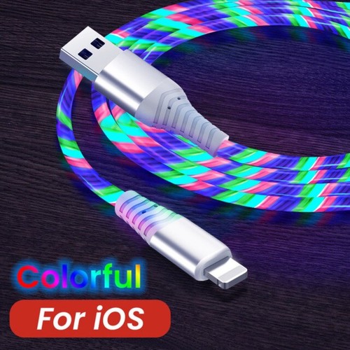 CÂBLE USB CORDON CHARGEUR LUMINEUX MULTICOLORE POUR IPHONE 1 | eBay