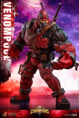 Perfect HotToys 1/6 Vgm35 Venom Deadpool Action Figure