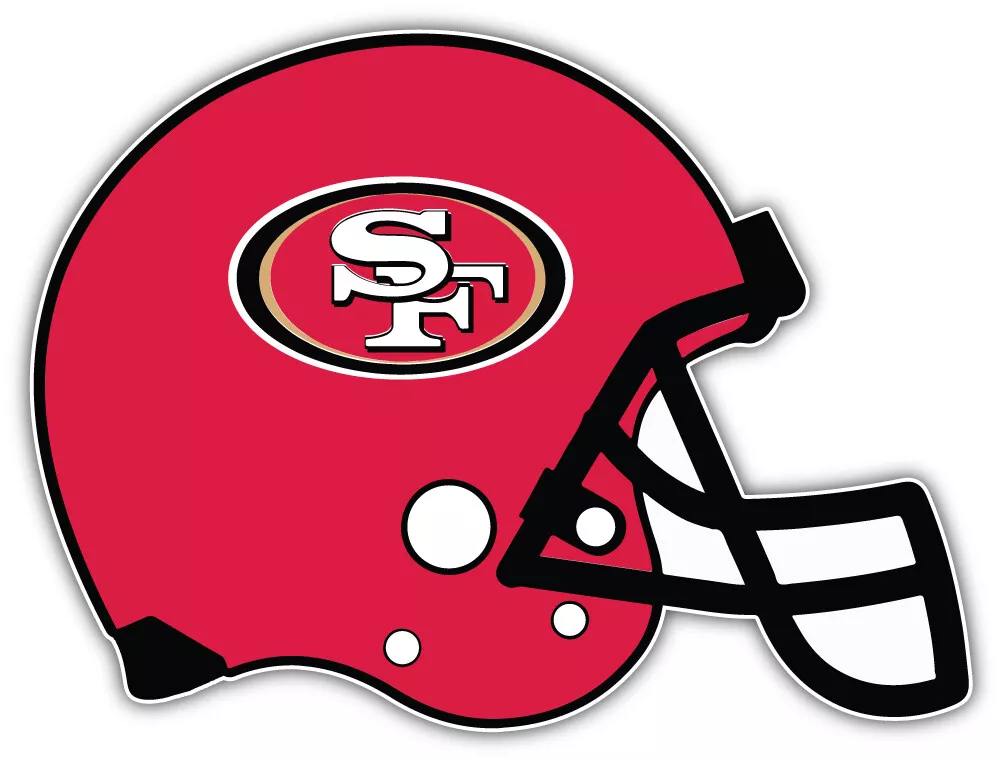 49ers red sale helmet