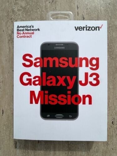 Verizon Samsung Galaxy J3 Mission 16GB Prepaid Smartphone, schwarz - Bild 1 von 3