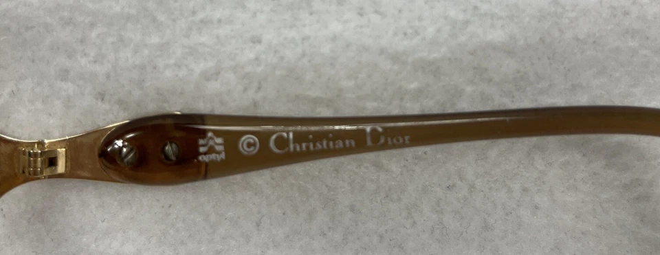 SOLO MARCOS DE GAFAS DE SOL ÁMBAR Christian Dior 2189 80 57 14 hechos en Austria Foto 3 de 4