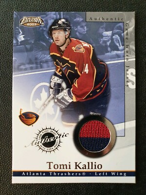 2002-03 Pacific Exclusive Jerseys 1 Tomi Kallio (2CLR)