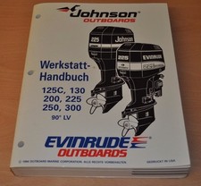 Johnson EVINRUDE EO 90° LV 125- 300 PS 1994 Außenbordmotor Werkstatthandbuch OMC