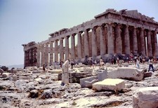Parthenon, Athens, Greece, 1974; FOUR Original Kodachrome 35mm Slides O03