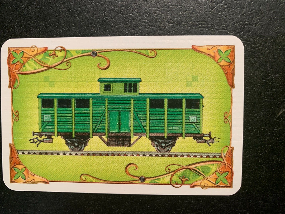 Ticket To Ride Europe GREEN TRAIN CARD Game Replacement Pieces
