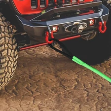 Green 15100lbs Long Towing Rope Elasticity Recovery Rope Kit with Handbag